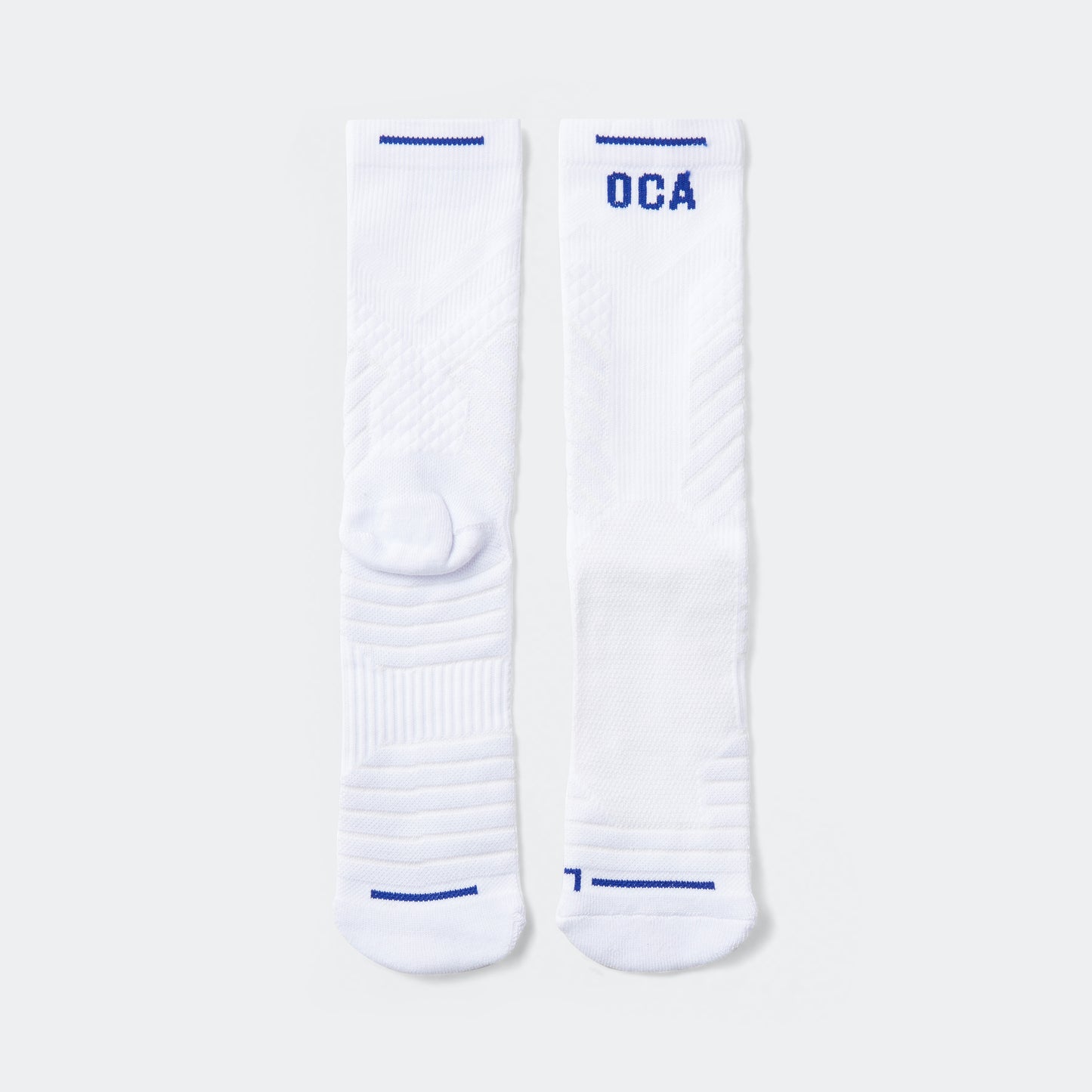 2 PACK Performance Socks - White/Blue