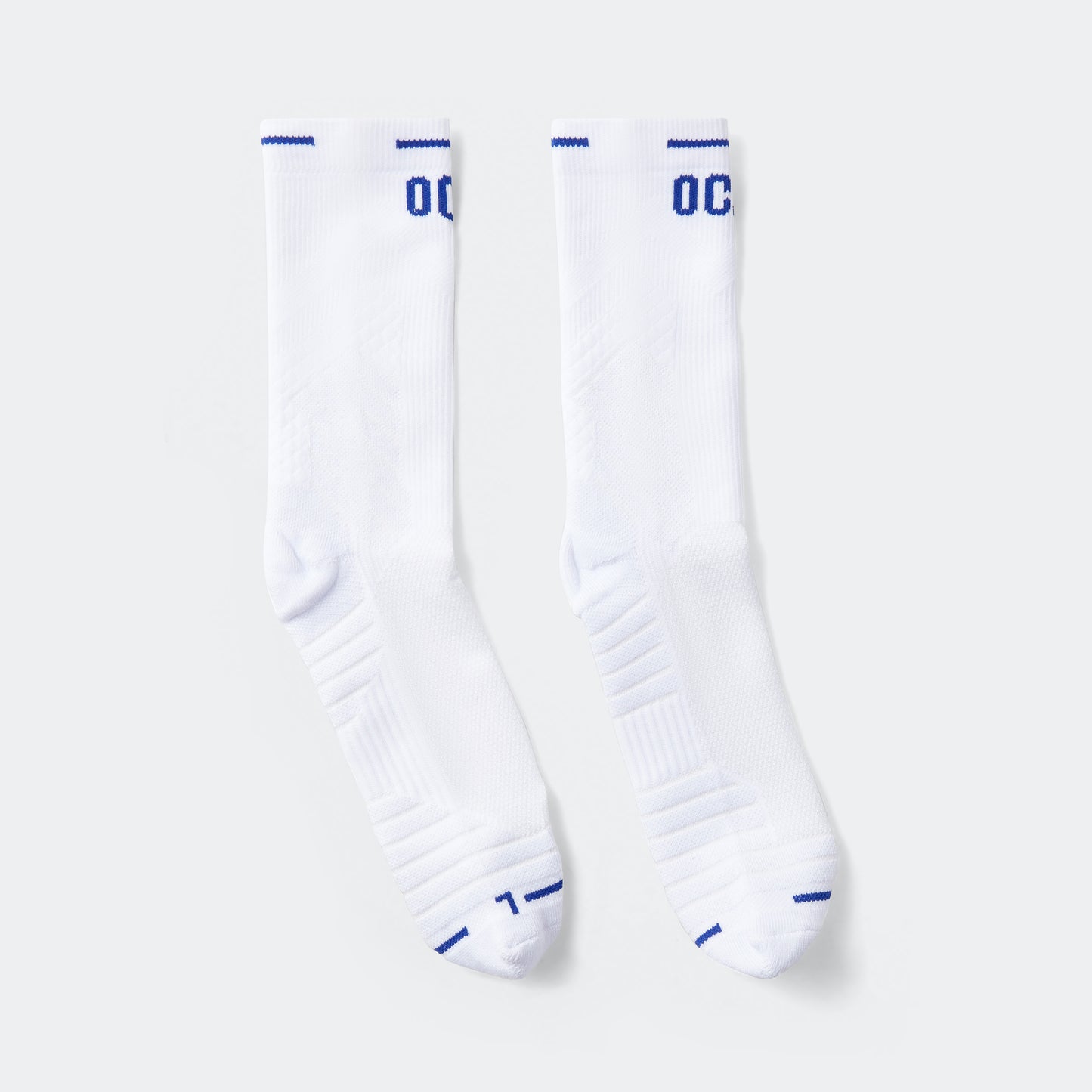 2 PACK Performance Socks - White/Blue