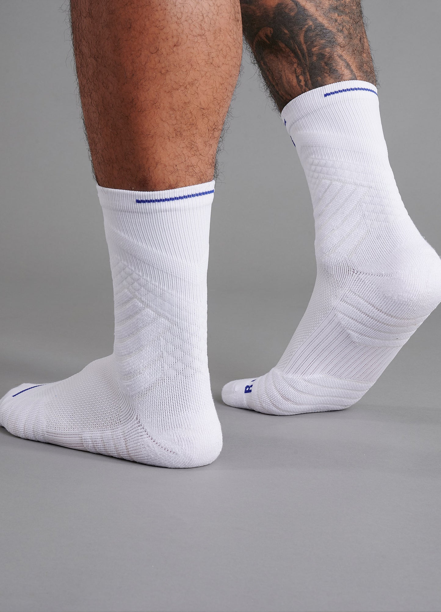 Performance Socks - White/Blue