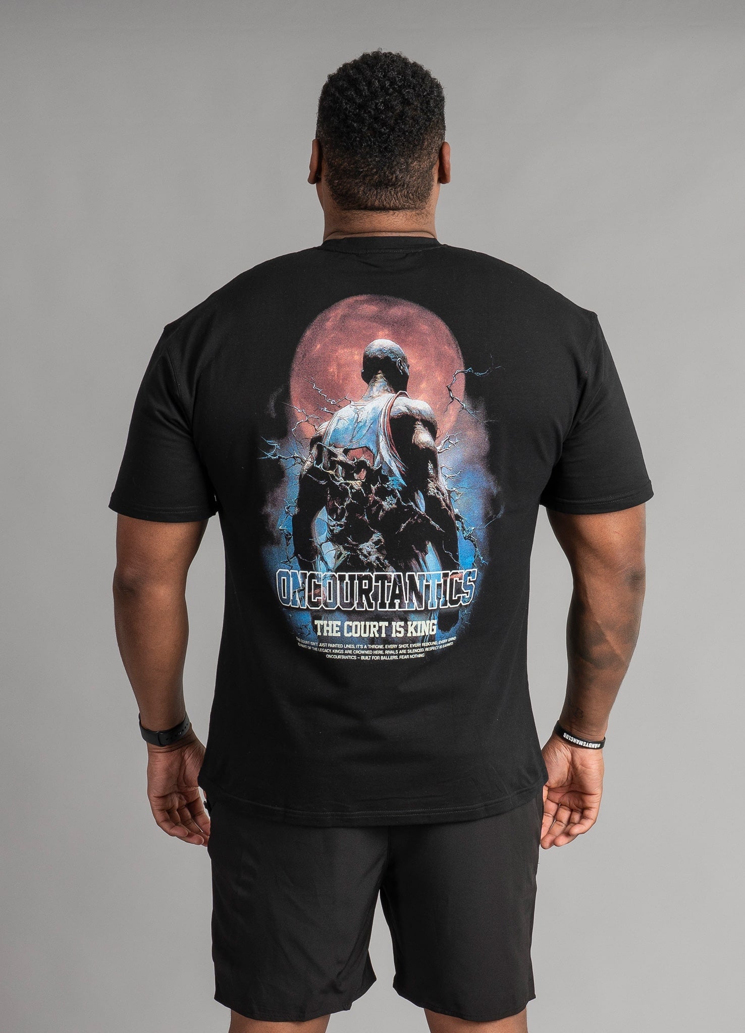 Court is King Oversized T-shirt - Black