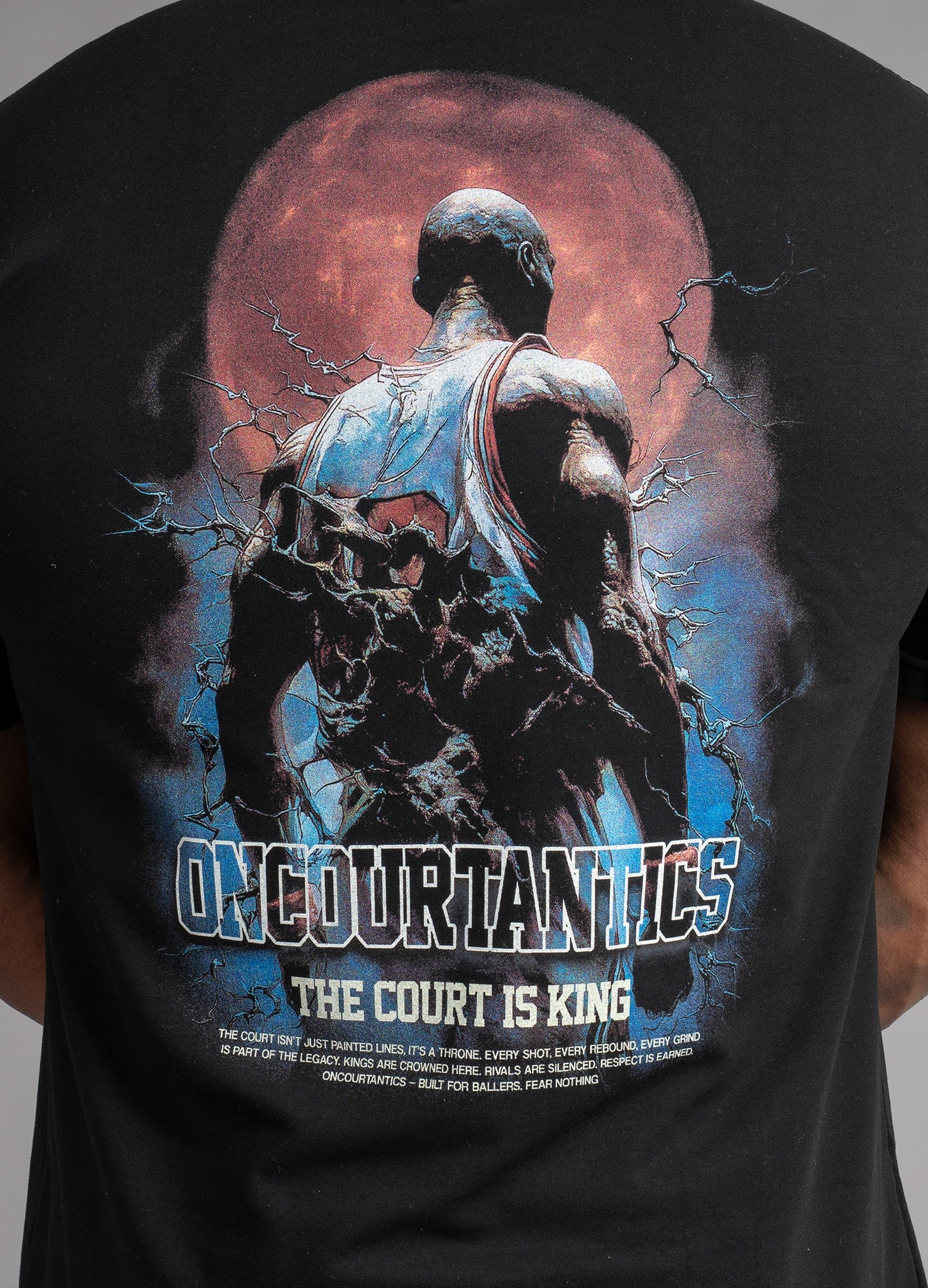 Court is King Oversized T-shirt - Black